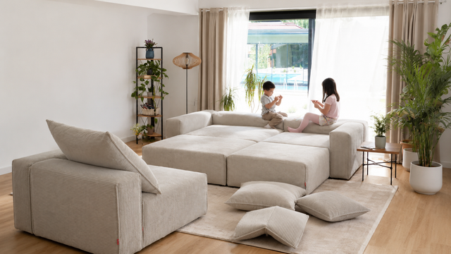 Sofás modulares para salones pequeños: cómo elegir tamaño