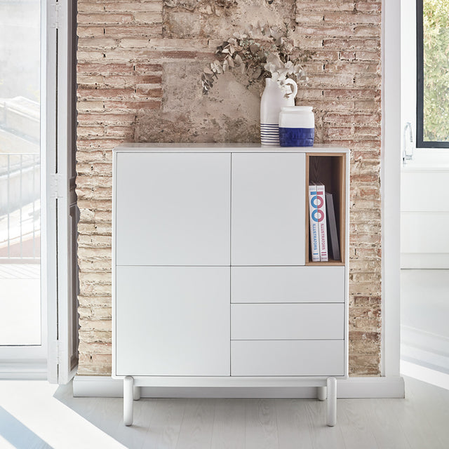 Mueble Auxiliar Corvo 100 Crema