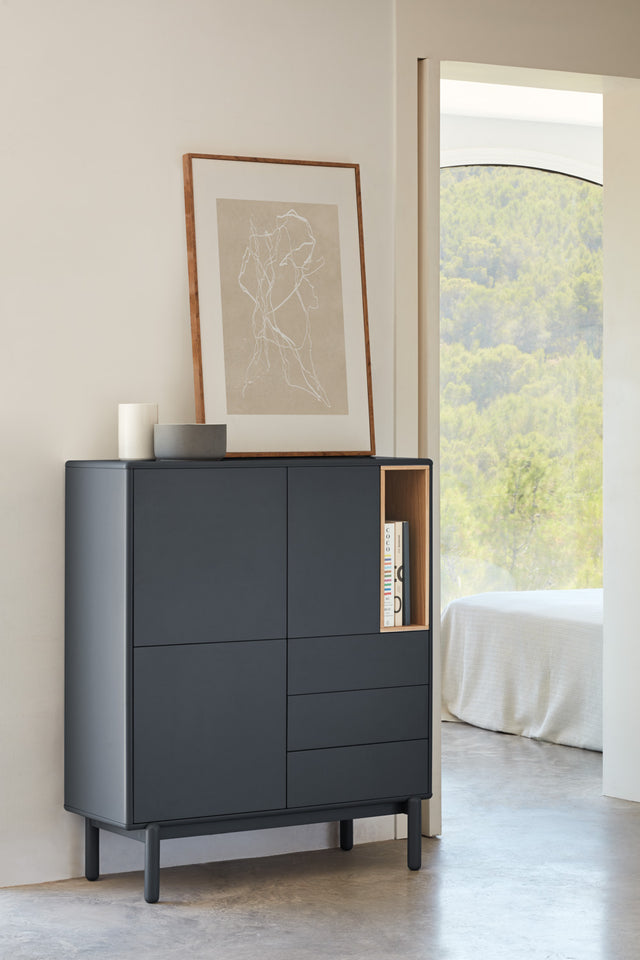 Mueble Auxiliar Corvo 100 Gris Antracita