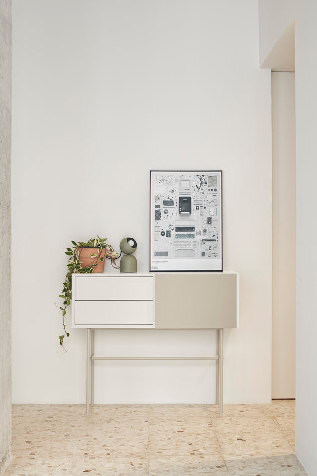 Mueble Consola Nube 110 Arena vista principal de estilo nórdico