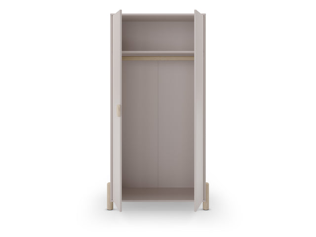 Mueble Armario Infantil Lily 93 Crema con acabado crema en ambiente de estilo nórdico