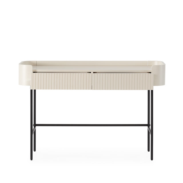 Consola Willa 120 cm Crema, vista del interior abierto