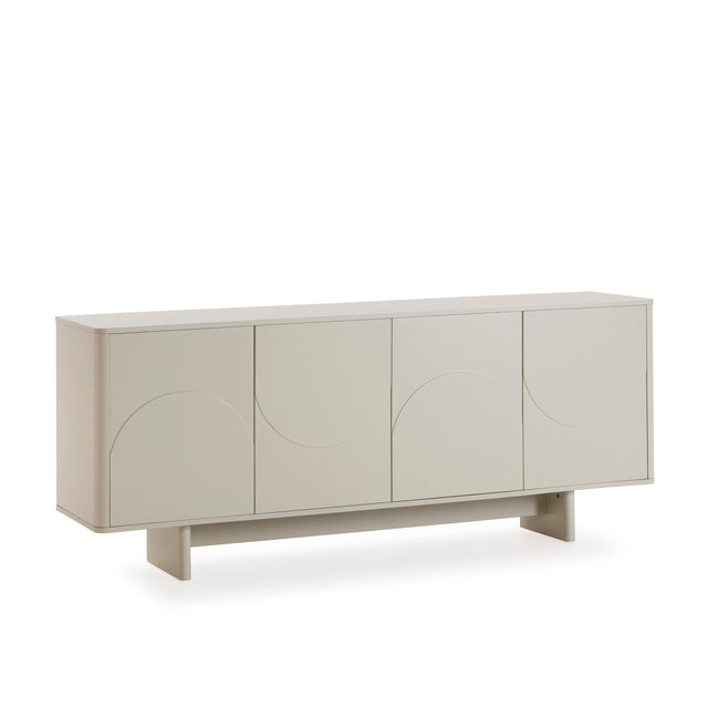 Aparador Solei 180 cm Crema, vista lateral izquierda