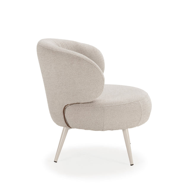 Sillón Liva Beige, vista lateral izquierda