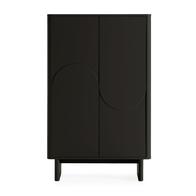 Mueble auxiliar Solei 80 cm Negro, vista frontal