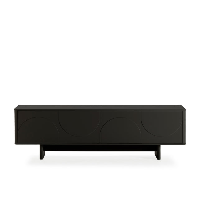 Mueble TV Solei 180 cm Negro, vista frontal