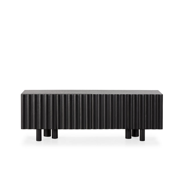 Mueble TV Tamira 160 cm Negro, vista frontal