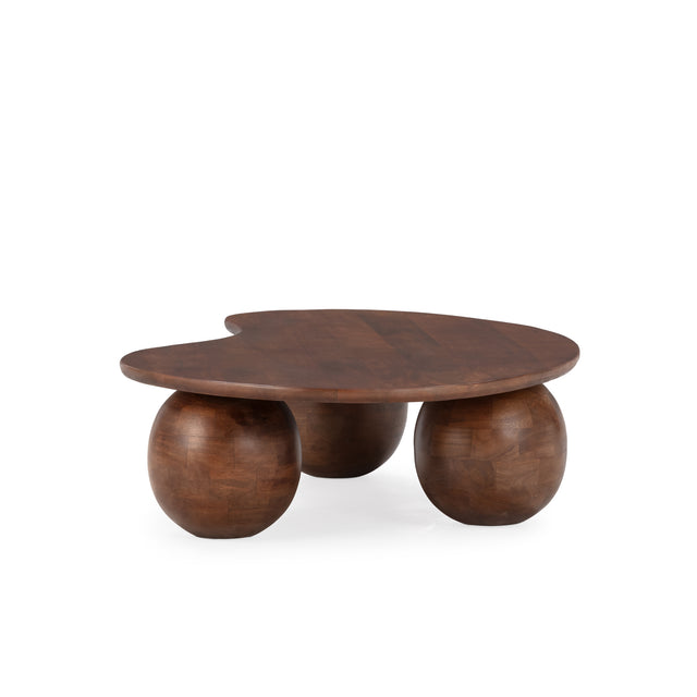 Mesa de centro Alisha 107 cm Marron, vista lateral izquierda