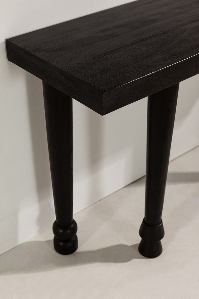 Consola Inaya 130 cm Negro, vista lateral derecha
