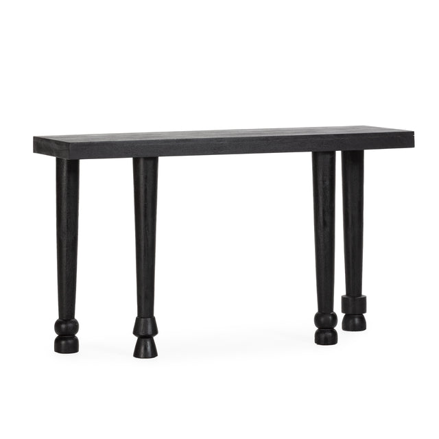 Consola Inaya 130 cm Negro, vista lateral izquierda