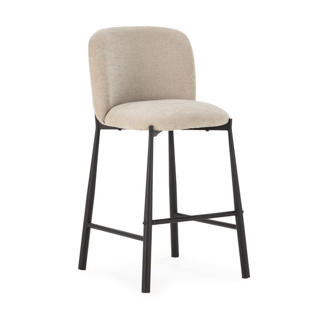 Taburete Alto Ginny Beige, vista frontal