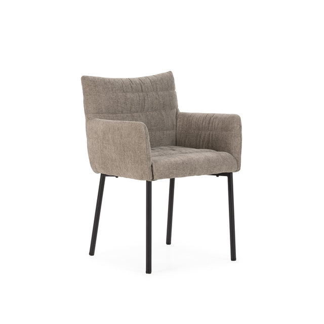 Sillón Naomi Moca, vista lateral izquierda