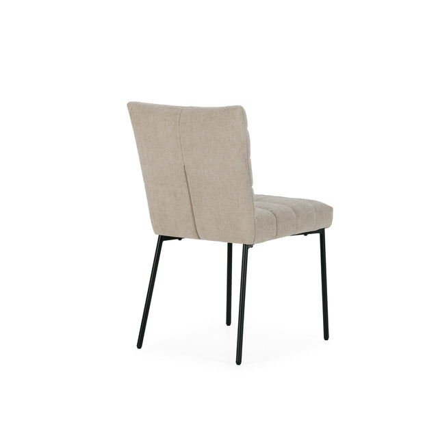 Silla de comedor Naomi Beige, detalle del diseño