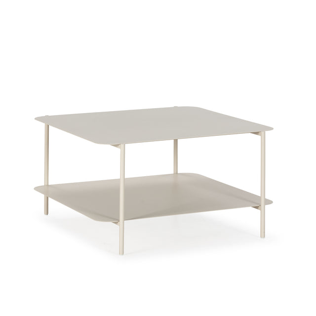 Mesa de centro Beatrix 73,4 cm Crema, vista lateral izquierda