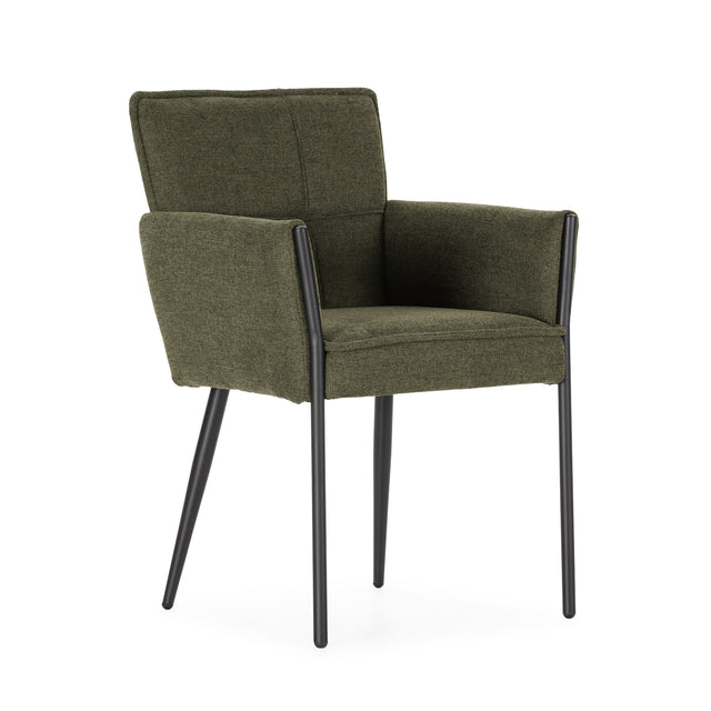 Sillón Vesta Verde, vista lateral izquierda