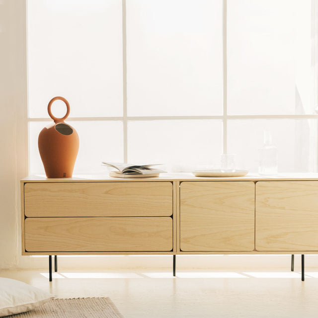Mueble TV Flotante Penxat 160 en ambiente de estilo nórdico