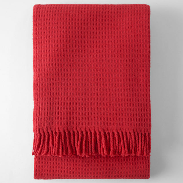 Mueble Manta Basics Waffle Rojo vista principal de estilo nórdico