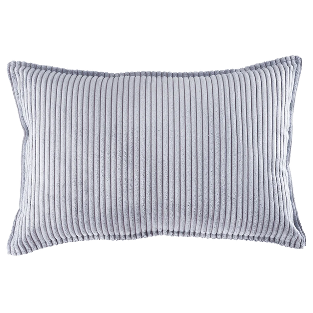 Mueble Cojín Rectangular de Pana Azul vista principal de estilo nórdico