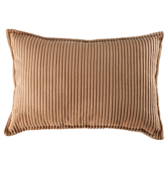 Mueble Cojín Rectangular de Pana Marrón vista principal de estilo nórdico