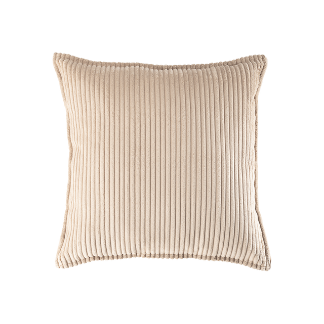 Mueble Cojín Cuadrado de Pana Beige con acabado beige vista principal de estilo nórdico