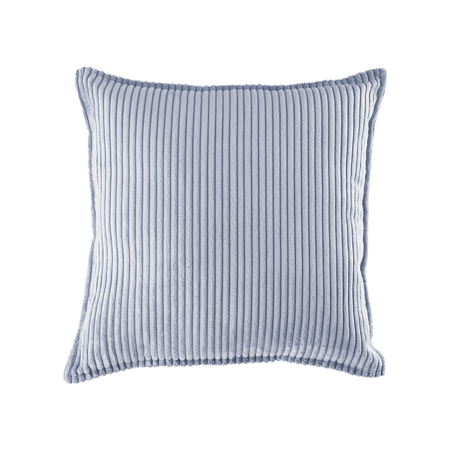 Mueble Cojín Cuadrado de Pana Azul vista principal de estilo nórdico