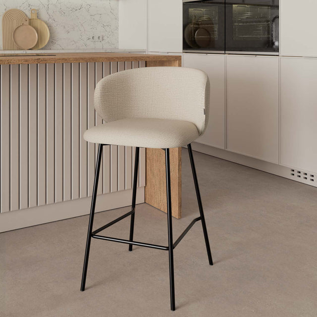 Taburete Bajo Ray Beige | vista principal | Somcasa Vlc | 00SL118925