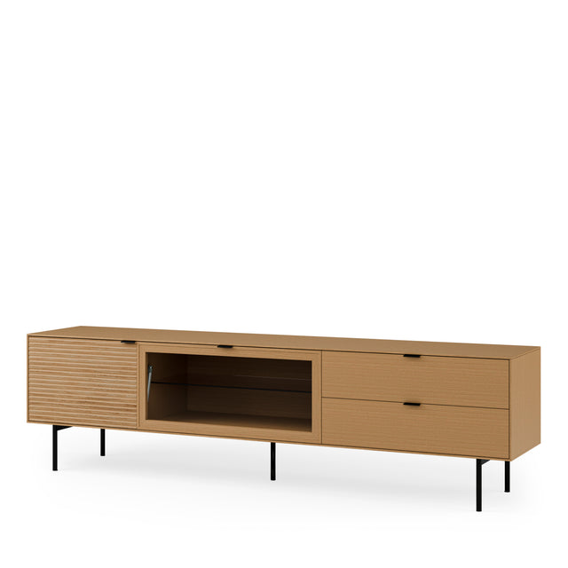 Mueble TV Ptas Cajonestulsa Roble 200 cm | vista secundaria | Somcasa Vlc | 00MB362507 | imagen 2