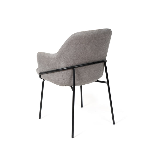 Silla Abigail Negra Gris claro con Patas negras | vista principal | Somcasa Vlc | 00SL118621