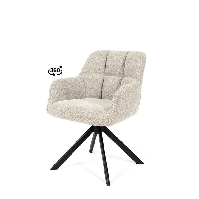 Silla Taimi Negra Beige con Patas negras | vista secundaria | Somcasa Vlc | 00SL126225 | imagen 2