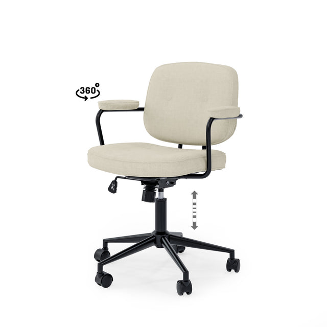 Silla Oficina Columbia Beige | detalle de materiales | Somcasa Vlc | 00OF100225 | imagen 7