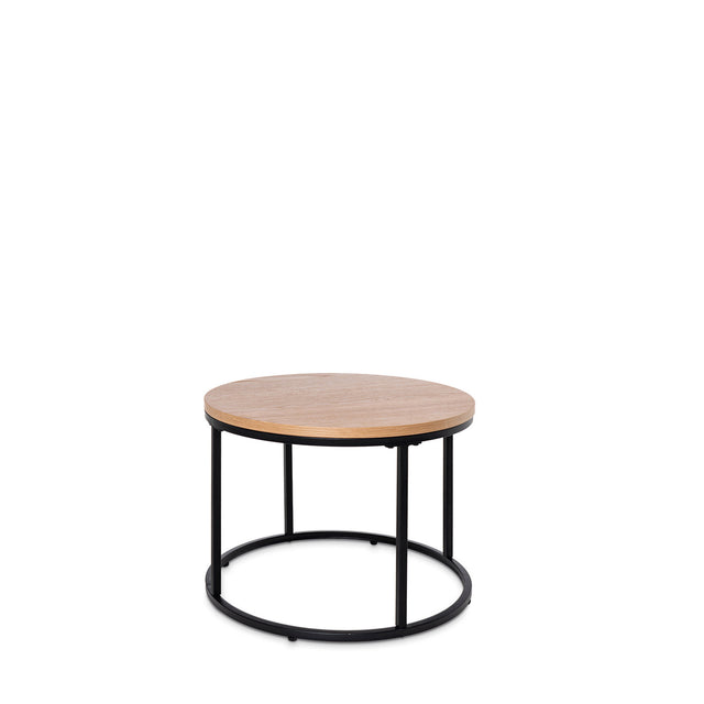 Mesa de centro Adriano Roble/Negro 80 × 80 cm de Somcasa Vlc - imagen 2