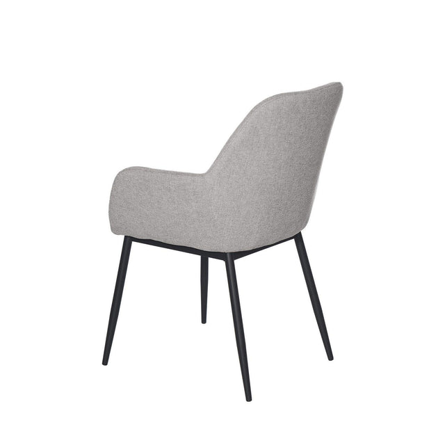 Silla Isabella Negra Gris claro con Patas negras | vista principal | Somcasa Vlc | 00SL113121