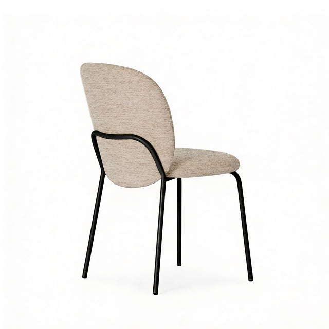 Silla Riona Taupe con Patas negras | vista principal | Somcasa Vlc | 00SL128030