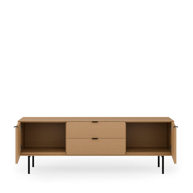 Mueble TV Ptas Tulsa Roble 160 cm | vista lateral | Somcasa Vlc | 00MB362207 | imagen 4