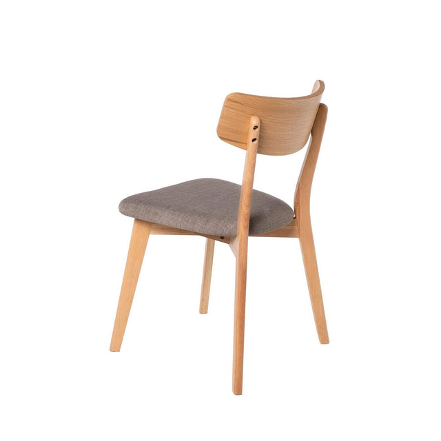 Silla Keira Light Gris con Patas de madera | vista principal | Somcasa Vlc | 00SL115221