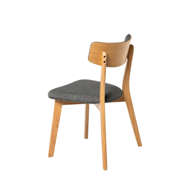 Silla Anais Dark Gris con Patas de madera | vista principal | Somcasa Vlc | 00SL102022