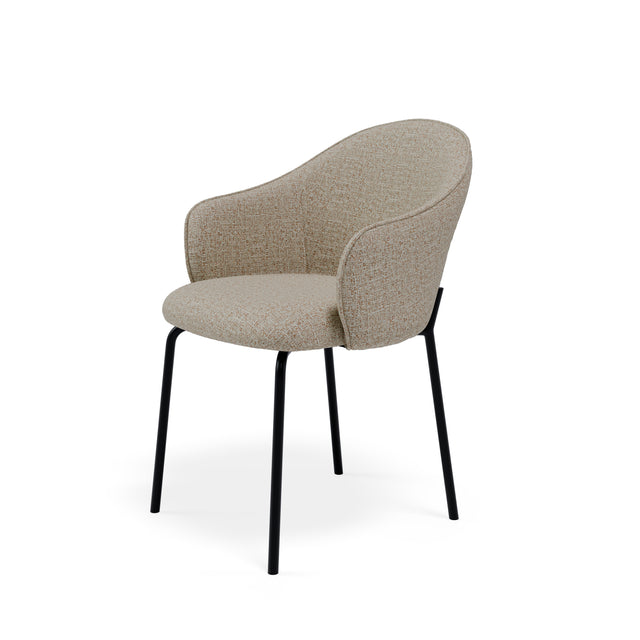 Silla Mirabella Negra Beige con Patas negras | vista secundaria | Somcasa Vlc | 00SL127525 | imagen 2