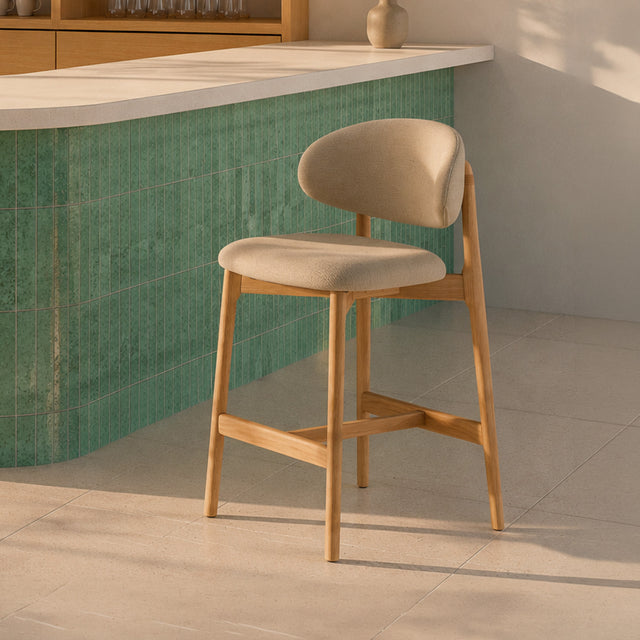 Taburete Alto Renzo Beige | vista principal | Somcasa Vlc | 00SL124025