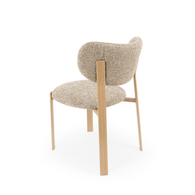 Silla Rumi Taupe Roble con Patas de madera | vista principal | Somcasa Vlc | 00SL125630