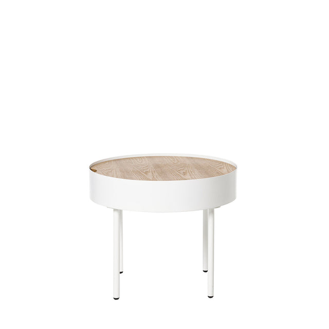 Mesa de centro Andrew Roble/Blanco 50 × 50 cm de Somcasa Vlc