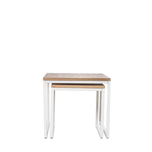 Mesa de centro Piero Roble/Blanco 40 × 40 cm de Somcasa Vlc - imagen 2