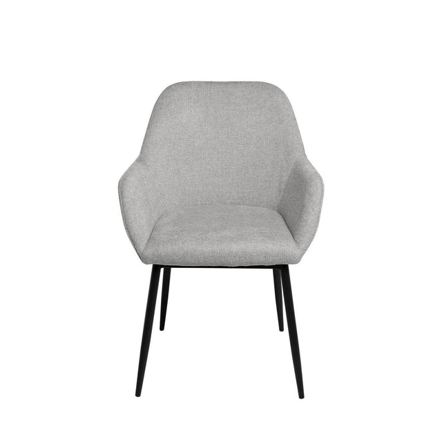 Silla Isabella Negra Gris claro con Patas negras | detalle de diseño | Somcasa Vlc | 00SL113121 | imagen 3