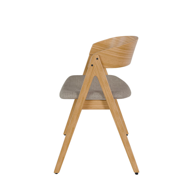 Silla Rina Gris claro con Patas de madera | vista secundaria | Somcasa Vlc | 00SL102521 | imagen 2