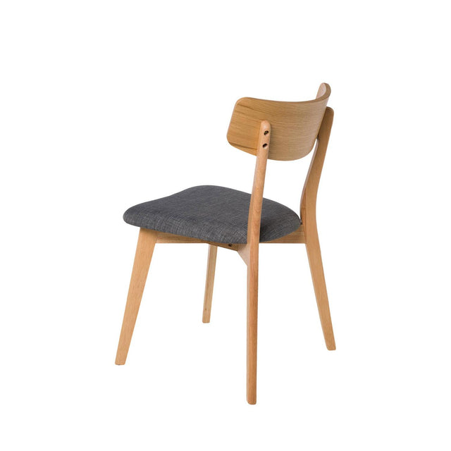 Silla Keira Dark Gris con Patas de madera | vista principal | Somcasa Vlc | 00SL115222