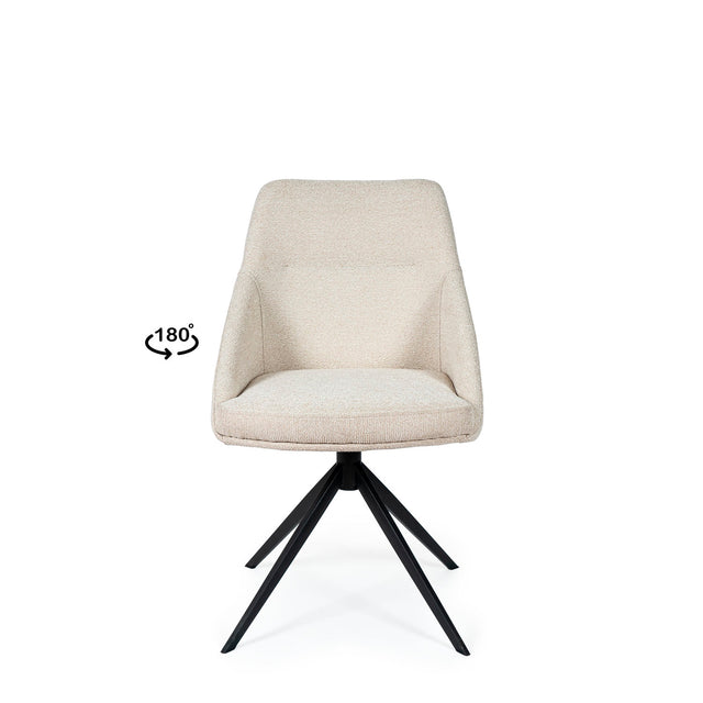 Silla Akira Negra Beige con Patas negras | vista secundaria | Somcasa Vlc | 00SL126725 | imagen 2