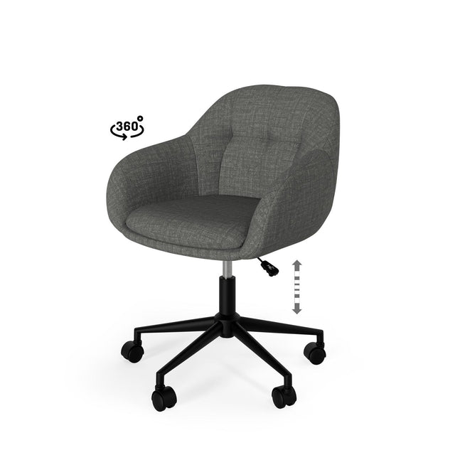 Silla Oficina Canterbury Gris | detalle de materiales | Somcasa Vlc | 00OF100722 | imagen 7
