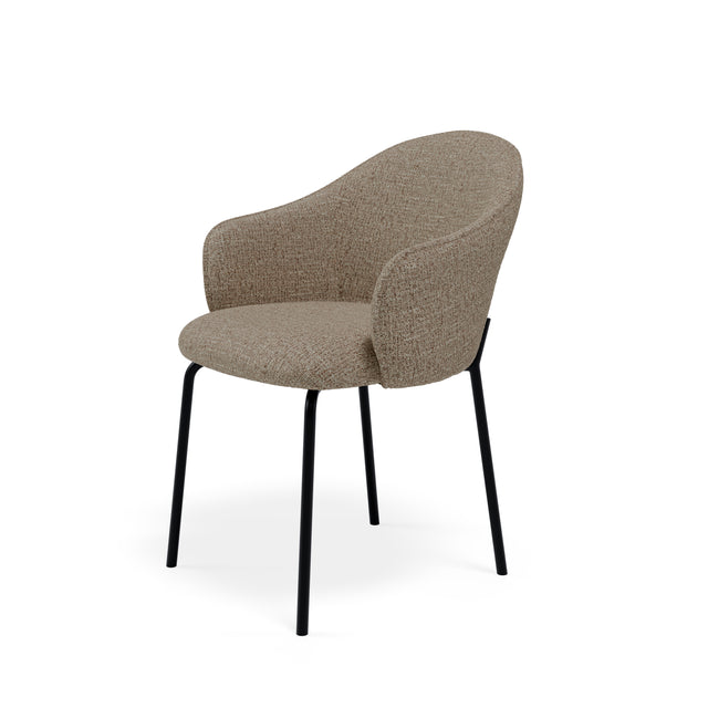 Silla Mirabella Taupe con Patas negras | vista principal | Somcasa Vlc | 00SL127530