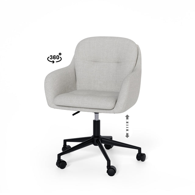 Silla Oficina Ontario Gris claro | detalle de materiales | Somcasa Vlc | 00OF100621 | imagen 7