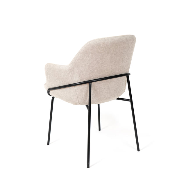Silla Abigail Negra Beige con Patas negras | vista principal | Somcasa Vlc | 00SL118625