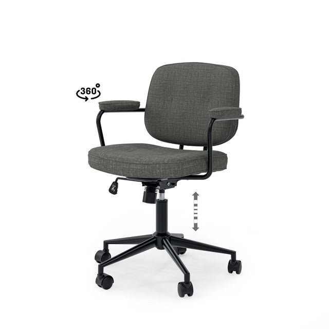Silla Oficina Columbia Gris | detalle de materiales | Somcasa Vlc | 00OF100222 | imagen 7